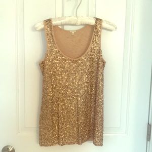 J Crew sequin tank top